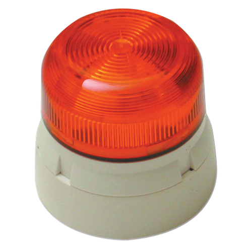 Kidde FA340Y Xenon Flaşör Uyarı Lambası – Amber Lens, Beyaz Taban (IP65)