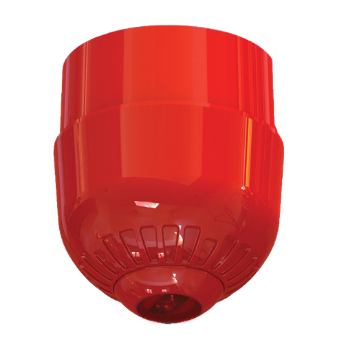 Kidde FAC355 Konvansiyonel VAD LED Flaşör – Tavan Tipi, Derin Taban, Kırmızı Flaş (IP65)