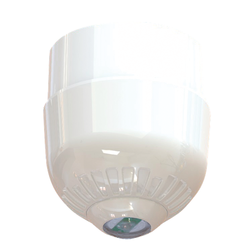 Kidde FAC355WC Konvansiyonel VAD LED Flaşör – Tavan Tipi, Derin Taban, Beyaz Flaş (IP65)