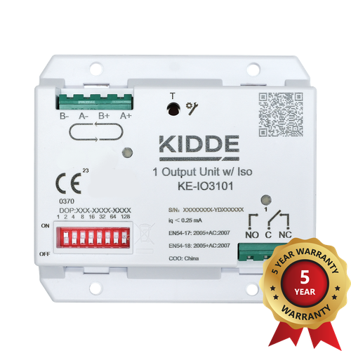 Kidde Excellence KE-IO3101 Adresli 1 Çıkış Röle Modülü (İzolatörlü) / Output Unit