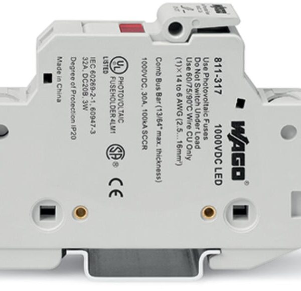 WAGO 811-317 16 mm² 2 İletkenli Sigorta Yuvası